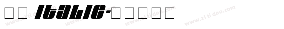 华文 italic字体转换